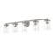 Z-Lite Thayer Vanity, 5-Light, 39 In.W x 5.75 In.L x 8.75 In.H, Brushed Nickel/Clear 742-5V-BN - alternate 3